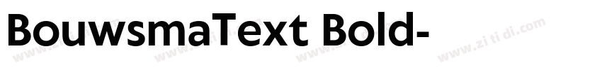 BouwsmaText Bold字体转换